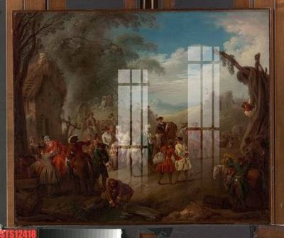 File tranh Tranh sơn dầu phương tây tổng hợp STS12418 (gốc) in film