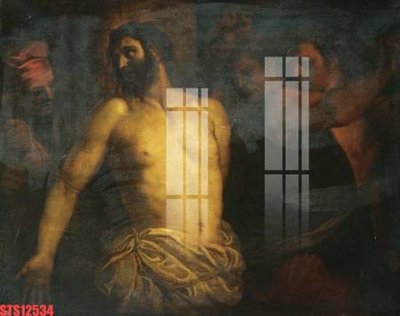 File in trần Tranh sơn dầu phương tây tổng hợp STS12534 (bản gốc) hoa văn