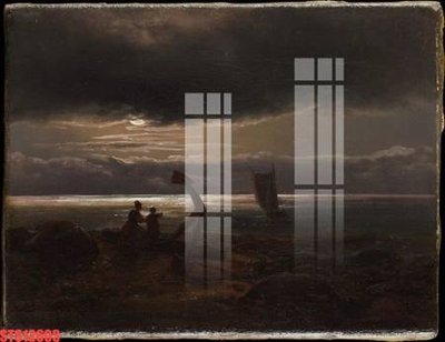 File in mica Tranh sơn dầu phương tây tổng hợp STS12603 (bản gốc) làm vách ngăn