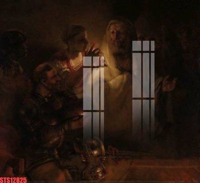 File tranh Tranh sơn dầu phương tây tổng hợp STS12825 (gốc) in trên kính