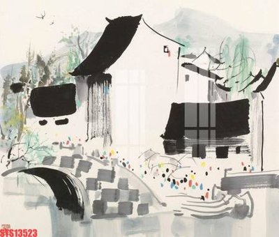 Ảnh mô tả file gốc in mica Tranh sơn dầu phương tây tổng hợp STS13523