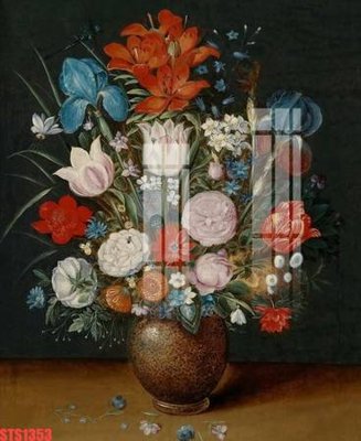 File in lụa Tranh sơn dầu phương tây tổng hợp STS1353 (chất lượng cao) Tranh sơn dầu phương tây tổng hợp STS1353