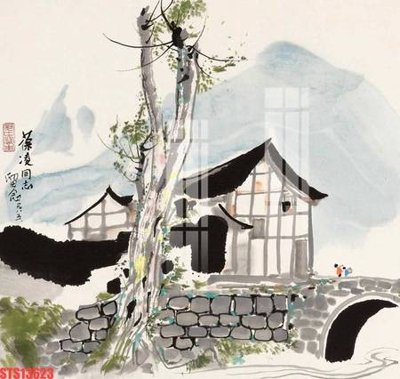 File tranh Tranh sơn dầu phương tây tổng hợp STS13623 (file gốc) chủ đề phong thủy