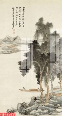 Ảnh gốc file in lụa Tranh sơn dầu phương tây tổng hợp STS13626 chi tiết