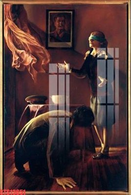 Chi tiết file ảnh Tranh sơn dầu phương tây tổng hợp STS13651 sắc nét