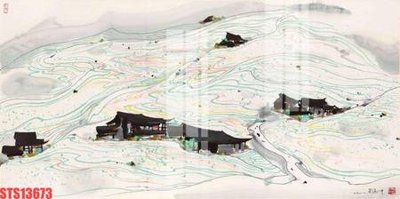 File in trần Tranh sơn dầu phương tây tổng hợp STS13673 (bản gốc) mây trời