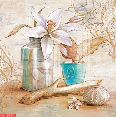 File gốc Tranh sơn dầu phương tây tổng hợp STS13820 (in mica) làm bảng hiệu