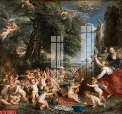 File PSD Tranh sơn dầu phương tây tổng hợp STS13982 (nguyên bản) cho thiết kế