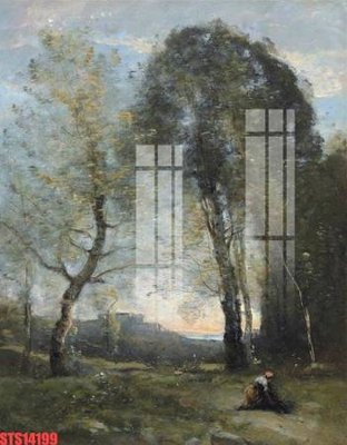 Download file gốc Tranh sơn dầu phương tây tổng hợp STS14199 (in lụa) hoa lá