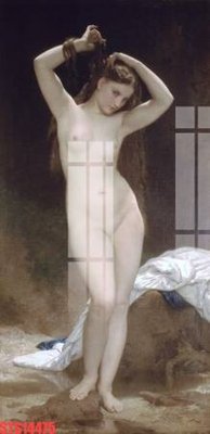 Ảnh gốc file in lụa Tranh sơn dầu phương tây tổng hợp STS14475 chi tiết