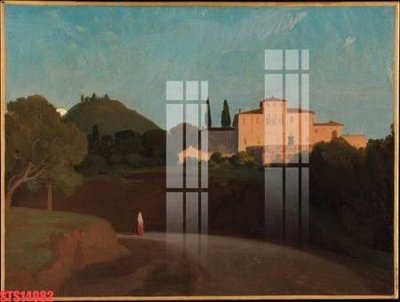 File in trần Tranh sơn dầu phương tây tổng hợp STS14982 (bản gốc) mây trời