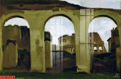 File tranh gốc PSD Tranh sơn dầu phương tây tổng hợp STS15147 còn nguyên layer