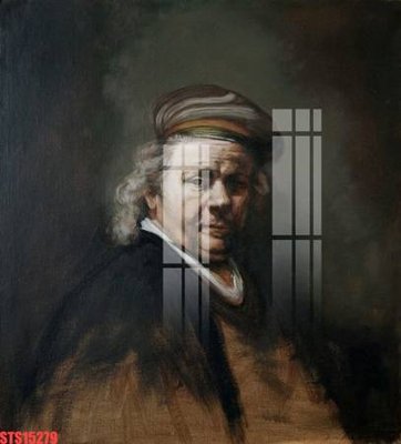 Ảnh gốc file in lụa Tranh sơn dầu phương tây tổng hợp STS15279 chi tiết