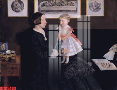 Ảnh gốc Tranh sơn dầu phương tây tổng hợp STS15403 (nét căng) in mica