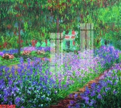 File in trần Tranh sơn dầu phương tây tổng hợp STS15412 (bản gốc) mây trời