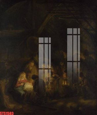 File in ấn cao cấp Tranh sơn dầu phương tây tổng hợp STS1583 (file gốc)