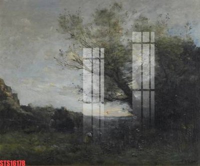 File in mica Tranh sơn dầu phương tây tổng hợp STS16178 (bản gốc) làm vách ngăn