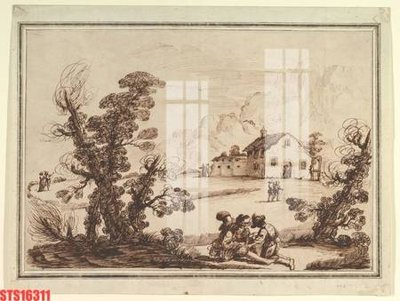 File PSD Tranh sơn dầu phương tây tổng hợp STS16311 (gốc) cho designer