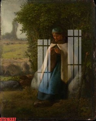 File gốc Tranh sơn dầu phương tây tổng hợp STS16337 (vector) cho in ấn