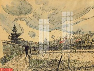 File gốc Tranh sơn dầu phương tây tổng hợp STS16384 (cho in 3D) độc đáo