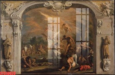 File in trần Tranh sơn dầu phương tây tổng hợp STS16529 (file gốc) xuyên sáng