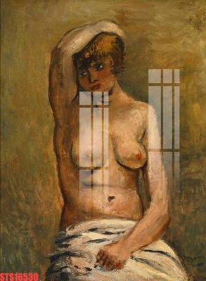 File tranh Tranh sơn dầu phương tây tổng hợp STS16530 (bản gốc) treo quán cafe