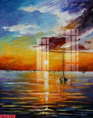 Ảnh gốc Tranh sơn dầu phương tây tổng hợp STS16610 (nét căng) in mica