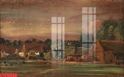 Download file gốc Tranh sơn dầu phương tây tổng hợp STS16688 (in mica) trong suốt