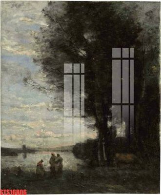 File in mica Tranh sơn dầu phương tây tổng hợp STS16806 (bản gốc) làm vách ngăn