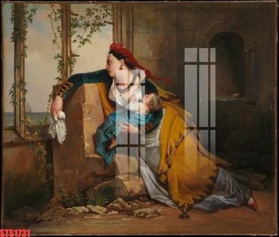 Download file gốc Tranh sơn dầu phương tây tổng hợp STS1731 (in mica) logo