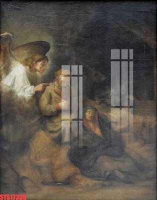 File tranh Tranh sơn dầu phương tây tổng hợp STS17335 (gốc) phong cách tối giản