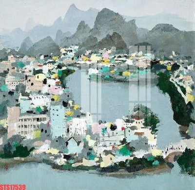 File tranh Tranh sơn dầu phương tây tổng hợp STS17539 (ảnh gốc) không bị mờ