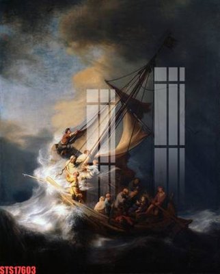 Download file Tranh sơn dầu phương tây tổng hợp STS17603 (gốc) in mica đèn LED