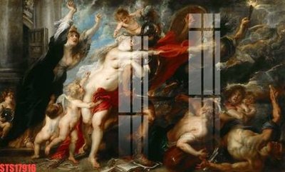 File in lụa Tranh sơn dầu phương tây tổng hợp STS17916 (phong cảnh) Tranh sơn dầu phương tây tổng hợp STS17916