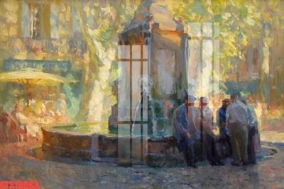 Download file gốc Tranh sơn dầu phương tây tổng hợp STS18083 (in lụa) cao cấp