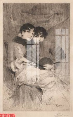 File ảnh Tranh sơn dầu phương tây tổng hợp STS18105 (gốc) in decal dán tường