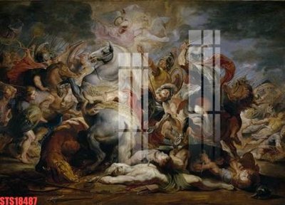 File tranh Tranh sơn dầu phương tây tổng hợp STS18487 (gốc) in vải canvas