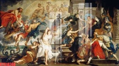 File in trần Tranh sơn dầu phương tây tổng hợp STS18749 (bản gốc) 5D