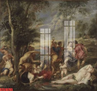 File gốc Tranh sơn dầu phương tây tổng hợp STS18795 (trang trí) phòng ngủ