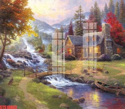 Download file Tranh sơn dầu phương tây tổng hợp STS18863 (gốc) in mica ốp bếp