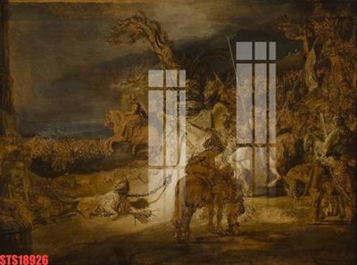 File gốc Tranh sơn dầu phương tây tổng hợp STS18926 (in tráng gương) ốp tường