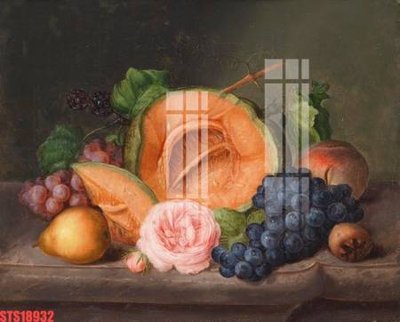 File gốc Tranh sơn dầu phương tây tổng hợp STS18932 (in lụa) họa tiết 3D