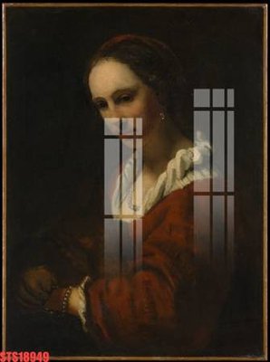 Download file gốc Tranh sơn dầu phương tây tổng hợp STS18949 (in lụa) hoa lá