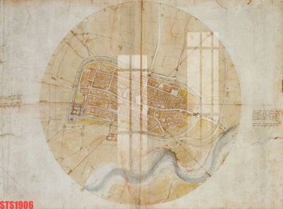 File in trần Tranh sơn dầu phương tây tổng hợp STS1906 (bản gốc) mây trời