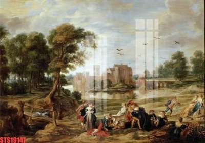 File gốc Tranh sơn dầu phương tây tổng hợp STS19147 (in lụa) tranh thuận buồm