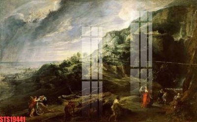 File ảnh Tranh sơn dầu phương tây tổng hợp STS19441 (gốc) in biển hiệu