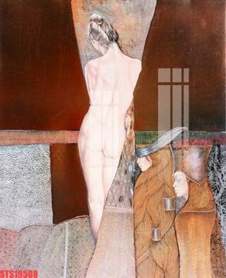 Tải file Tranh sơn dầu phương tây tổng hợp STS19508 (gốc) in tranh tráng gương