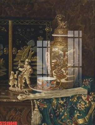 Ảnh gốc Tranh sơn dầu phương tây tổng hợp STS19848 (nét căng) in mica