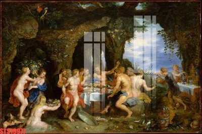 File gốc Tranh sơn dầu phương tây tổng hợp STS19977 (in 3D) nghệ thuật