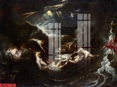 File PSD Tranh sơn dầu phương tây tổng hợp STS20670 (bản gốc) độ phân giải cao